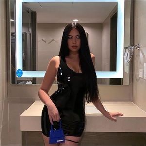 Prix Workshop Kerrigan Latex Little Black Dress